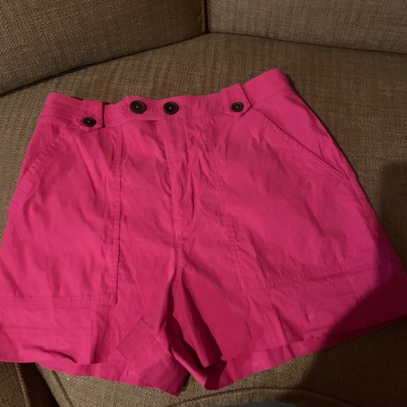 Anthropologie Maeve Shorts Elena Women’s High Rise Preppy Pink 12 - Picture 3 of 5